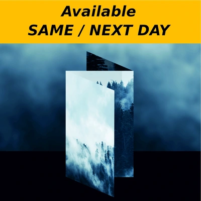  Same Or Next Day Print  -  A3 Folded Leaflets