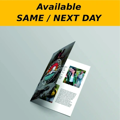  Same Or Next Day Print  -  A5 Creased Leaflets