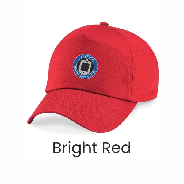  Baseball Cap  -  Bright Red
