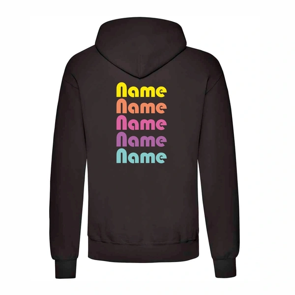  Star Steppers Zip Hoodie Back With No Arm Print