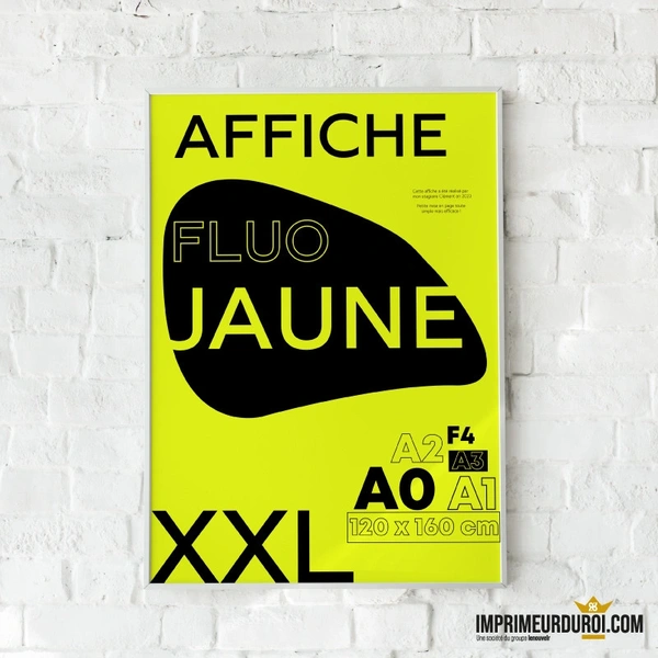  Fluoresecent Yellow Poster