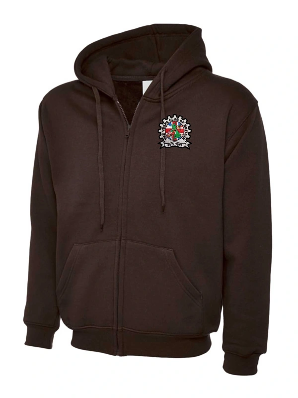  Vespa Club Of Britain  -  Brown Zip Up Hoodie