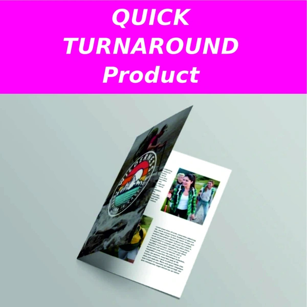  Quick Turnaround Product  -  A5 Creased Leaflets
