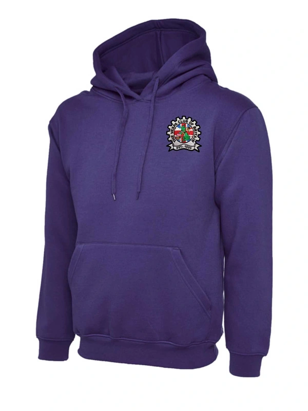  Vespa Club Of Britain  -  Purple Pull Over Hoodie