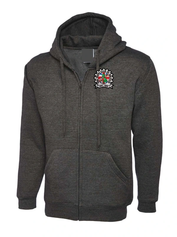  Vespa Club Of Britain  -  Charcoal Zip Up Hoodie