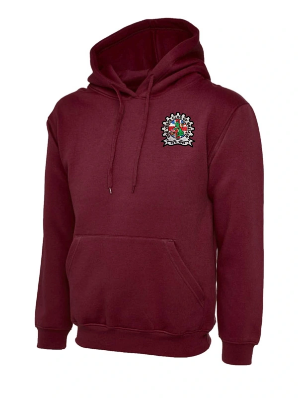  Vespa Club Of Britain  -  Maroon Pull Over Hoodie