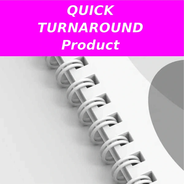  Quick Turnaround Product  -  Wiro Bound Books